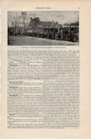 LAMINA V39504: Villa inglesa en Le Touquet