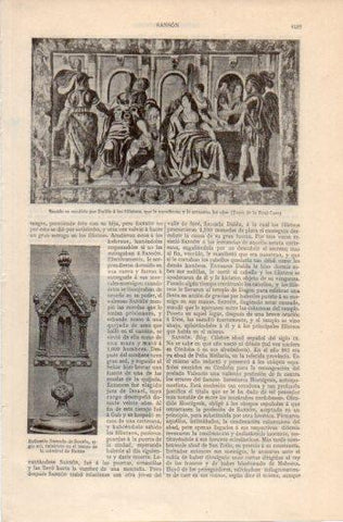 LAMINA V39509: Relicario llamado Sanson, Catedral de Reims