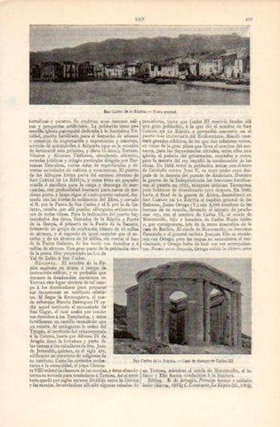 LAMINA V39374: Vista y casa de Carlos III en San Carlos de la Rapita