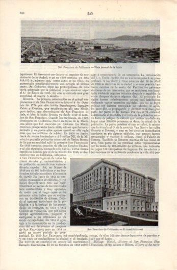 LAMINA V39385: Bahia y hotel Fairmont en San Francisco de California