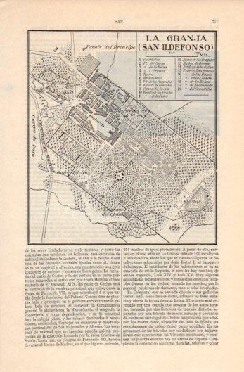 LAMINA V39386: Plano de La Granja de San Ildefonso