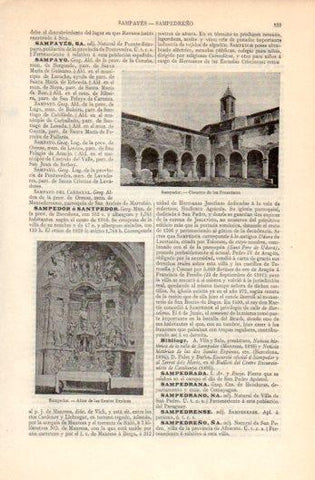 LAMINA V39363: Claustro de los Franciscanos en Sampedor, Barcelona