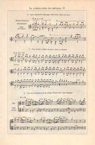 LAMINA V39350: La musica entre los salvajes II