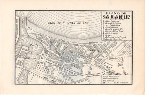 LAMINA V39423: Plano de San Juan de la Luz