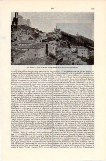 LAMINA V39435: Vista de las tres torres en San Marino