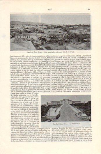 LAMINA V39396: Vista y Penitenciaria de San Jose, Costa Rica