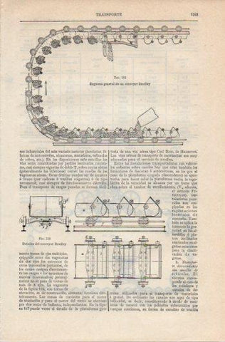 LAMINA V39682: Esquema de un conveyor Bradley