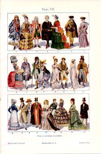 LAMINA V39677: Traje VII