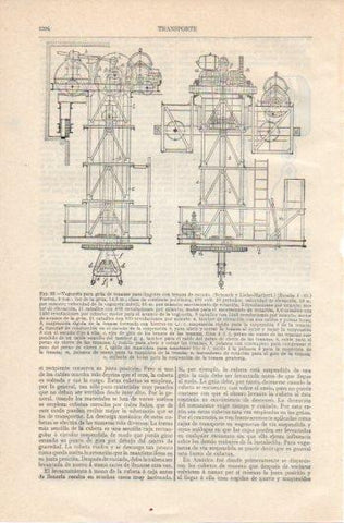 LAMINA V39654: Transporte de vagoneta para grua