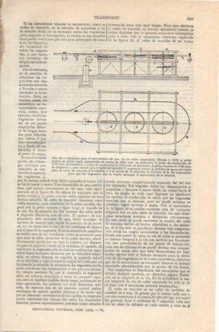 LAMINA V39655: Transporte esquema para el movimiento de una via de cable suspendida