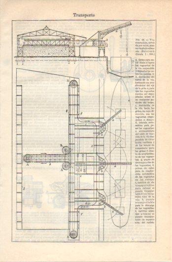 LAMINA V39657: Transporte via suspendida