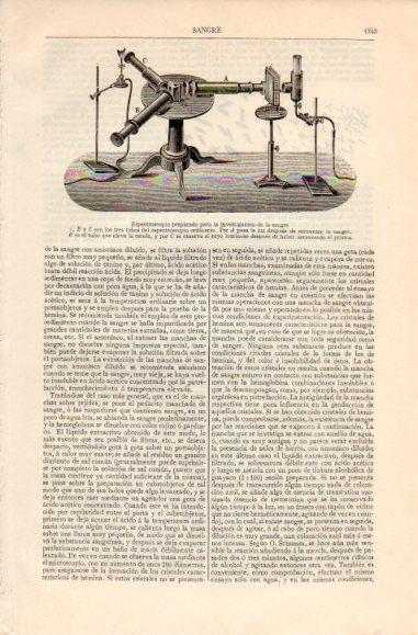 LAMINA V39734: Espectroscopio para la investigacion de la sangre