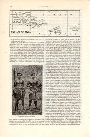 LAMINA V39747: Guerreros de las islas Samoa