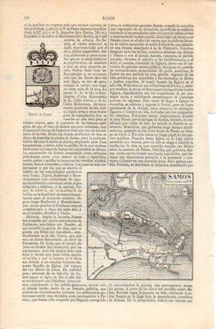 LAMINA V39749: Escudo y plano de Samos