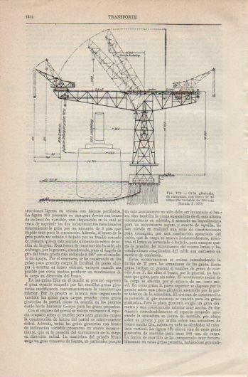 LAMINA V39704: Grua giratoria de campana