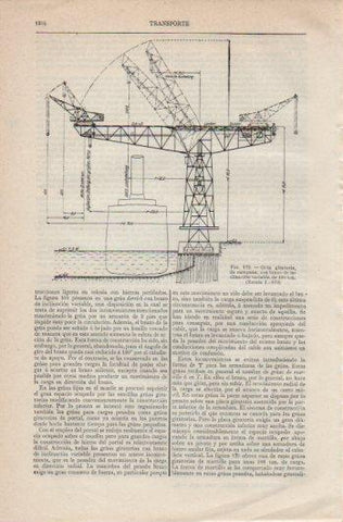 LAMINA V39704: Grua giratoria de campana
