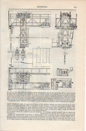 LAMINA V39707: Grua para hornos