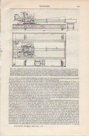 LAMINA V39710: Maquina de carga para horno Martin