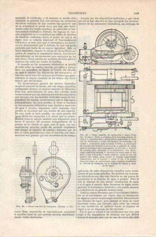 LAMINA V39648: Transporte torno sencillo de extraccion a vapor