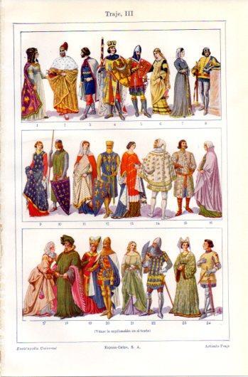 LAMINA V39574: Traje III