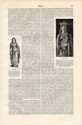 LAMINA V39577: Traje de dama siglo XII