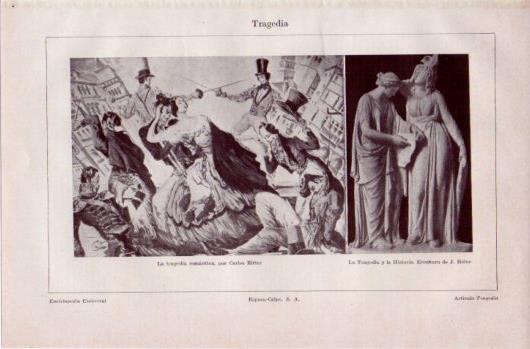 LAMINA V39582: La tragedia romantica por Carlos Ritter