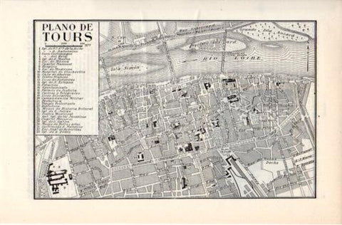 LAMINA V39587: Plano de Tours