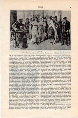 LAMINA V39589: Madame Tallien en los Campos Eliseos por E. Zier