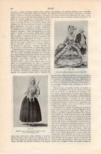 LAMINA V39590: Traje de maja por Juan de la Cruz