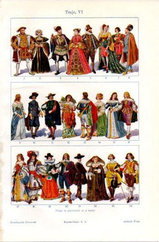 LAMINA V39591: Traje VI