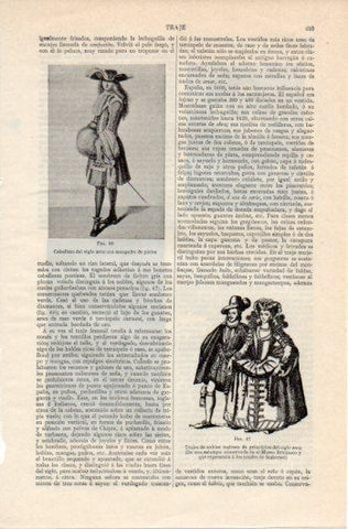 LAMINA V39595: Trajes de nobles ingleses principios siglo XVII