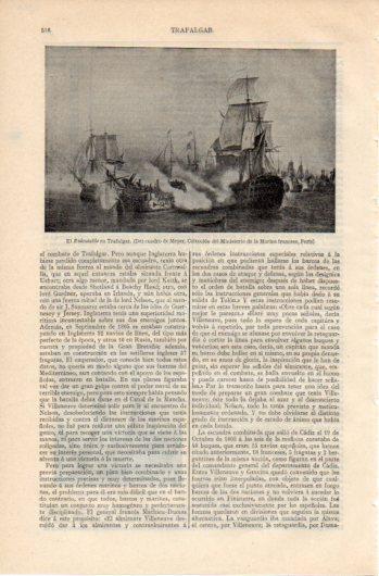 LAMINA V39564: El Redoutable en Trafalgar por Meyer