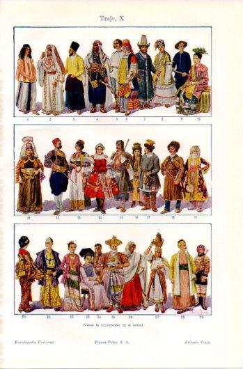 LAMINA V39629: Traje X