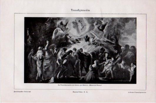 LAMINA V39632: La Transfiguracion del Señor por Rubens