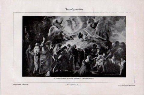 LAMINA V39632: La Transfiguracion del Señor por Rubens
