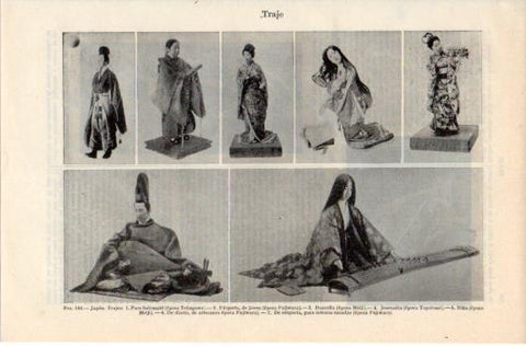 LAMINA V39635: Trajes de Japon