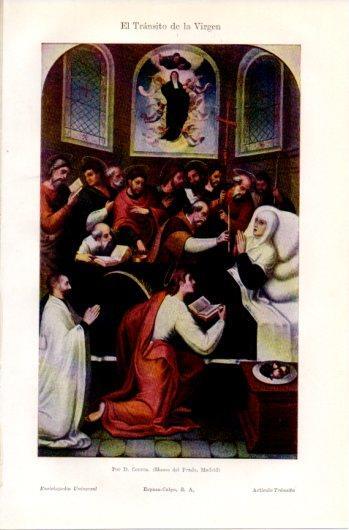 LAMINA V39646: El Transito de la Virgen por D. Correa