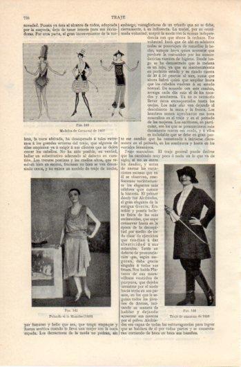 LAMINA V39598: Traje de amazona 1926 y Peinado a lo Manolo 1928