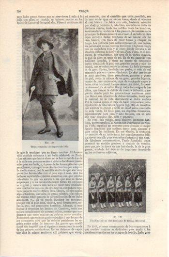 LAMINA V39602: Traje femenino de deporte de 1914