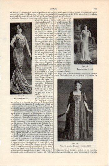 LAMINA V39603: Traje de soiree 1910