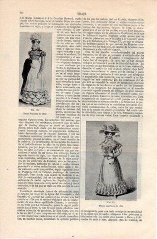 LAMINA V39607: Dama de Francia 1822 y Dama de Austria 1826