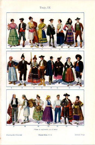 LAMINA V39614: Traje IX