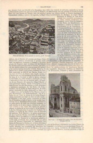 LAMINA V39339: Iglesia del Colegio y vista de Salzburgo
