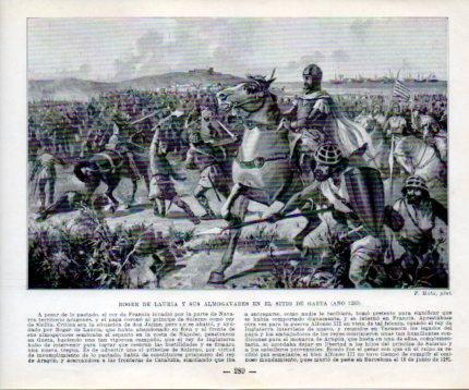 LAMINA V39061: Roger de Lauria y sus Almogavares en el sitio de Gaeta por F. Mota