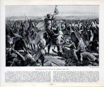 LAMINA V39031: Batalla de las Navas de Tolosa por F. Mota