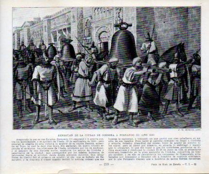 LAMINA V39033: Rendicion de Cordoba a Fernando III  año 1236 por Mencia