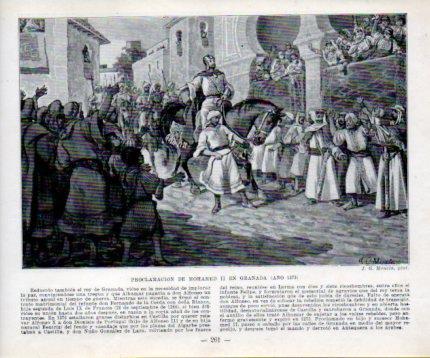 LAMINA V39047: Proclamacion de Mohamed II en Granada año 1273