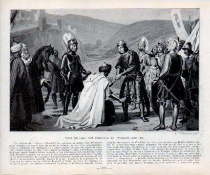 LAMINA V39124: Toma de Loja por Fernando El Catolico en 1486  por Valdeperas