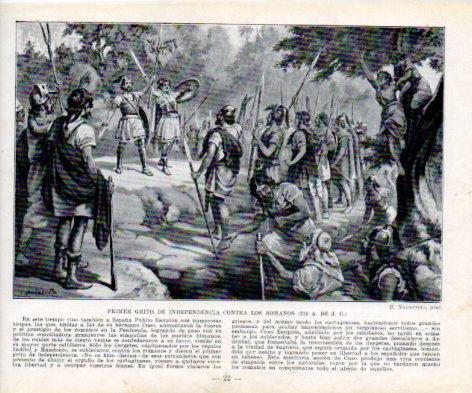 LAMINA V38931: Primer grito de independencia contra las romanos por M. Navarrete 