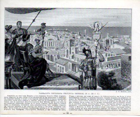 LAMINA V38942: Tarragona declarada provincia imperial por J. G. Mencia
